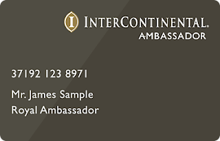 InterContinental Ambassador Member Card