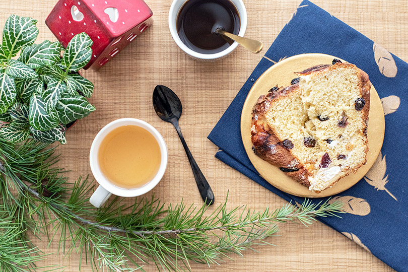 recette Brioche à la pâte d'amande et raisins