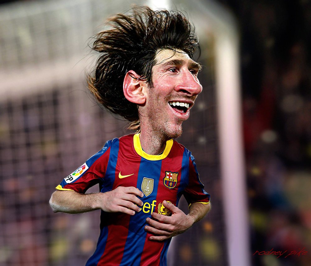 Rodney Pike Humorous Illustrator: Lionel Messi - A Caricature Study