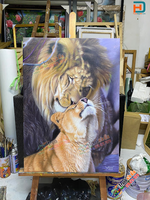 sư tử tranh vẽ động vật