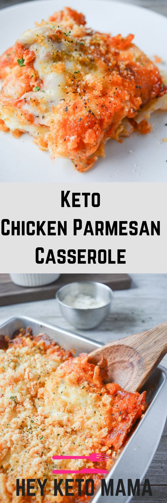 KETO CHICKEN PARMESAN CASSEROLE #chickenrecipes #ketorecipes