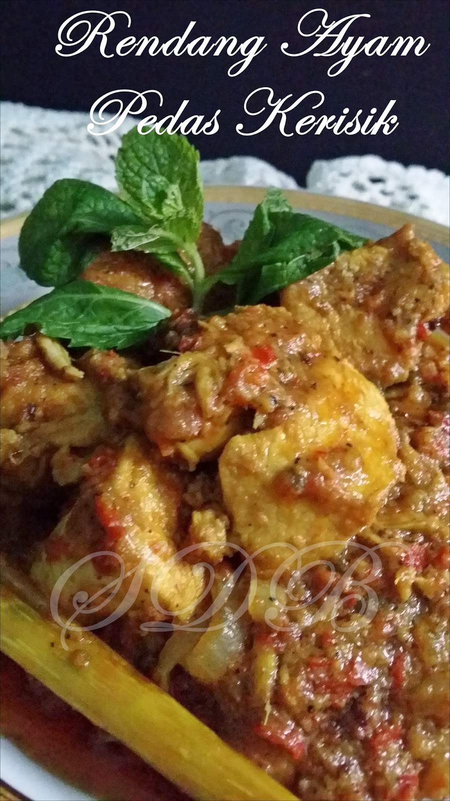 Sajian Dapur Bonda: Rendang Ayam Pedas Kerisik