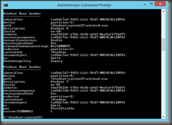 Dumping BCD entries after turning off the new Windows 8 boot manager UI