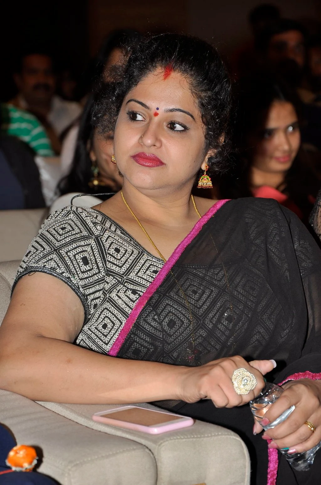 Raasi In Black Transparent Saree