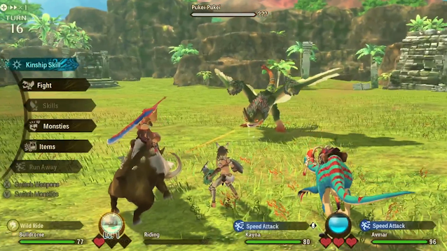 Pukei-Pukei boss fight tired Monster Hunter Stories 2 Nintendo Treehouse Live E3 2021