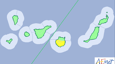 Mejora algo el tiempo en Canarias, miércoles 27 julio