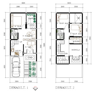 Contoh Gambar Denah Rumah Minimalis [ www.BlogApaAja.com ]