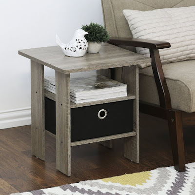 Simple Stylish Nightstand with French Oak Grey