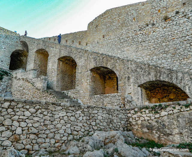 Fortaleza de Palamidi em Nafplio na Grécia