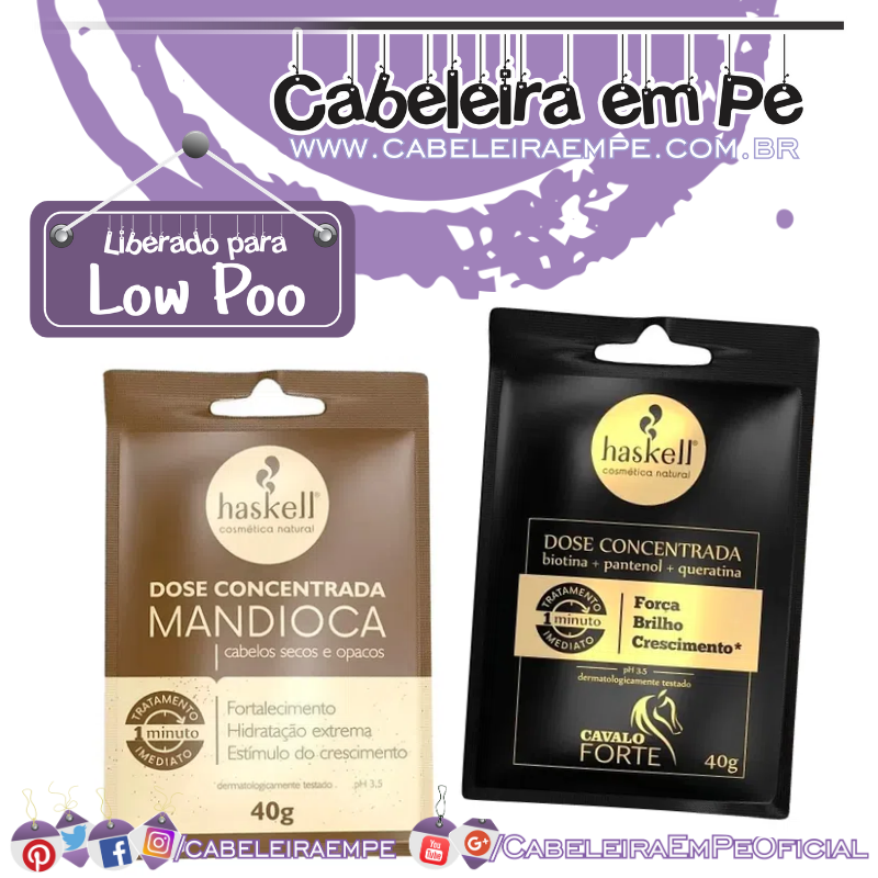 Doses Concentradas Cavalo Forte e Mandioca - Haskell (Low Poo)