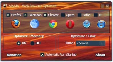 browser andalah salah satu tugas penting dalam PC kita Momo Web Browser Optimizer 2.0.0.1 Terbaru Free