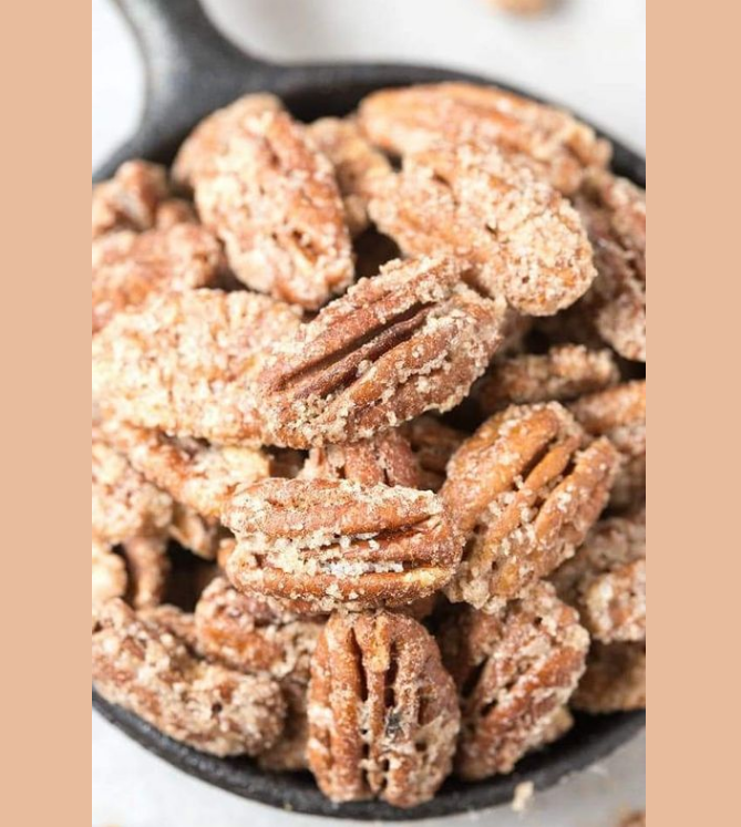 Sugar Free Keto Candied Pecans (Paleo, Vegan)