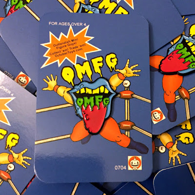 Designer Con 2015 Exclusive OMFG Mini Figures Logo Enamel Pin by October Toys