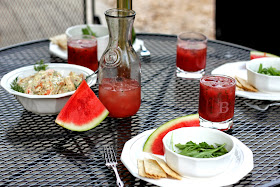 Summertime Watermelon Mojitos & Roasted Shrimp Salad