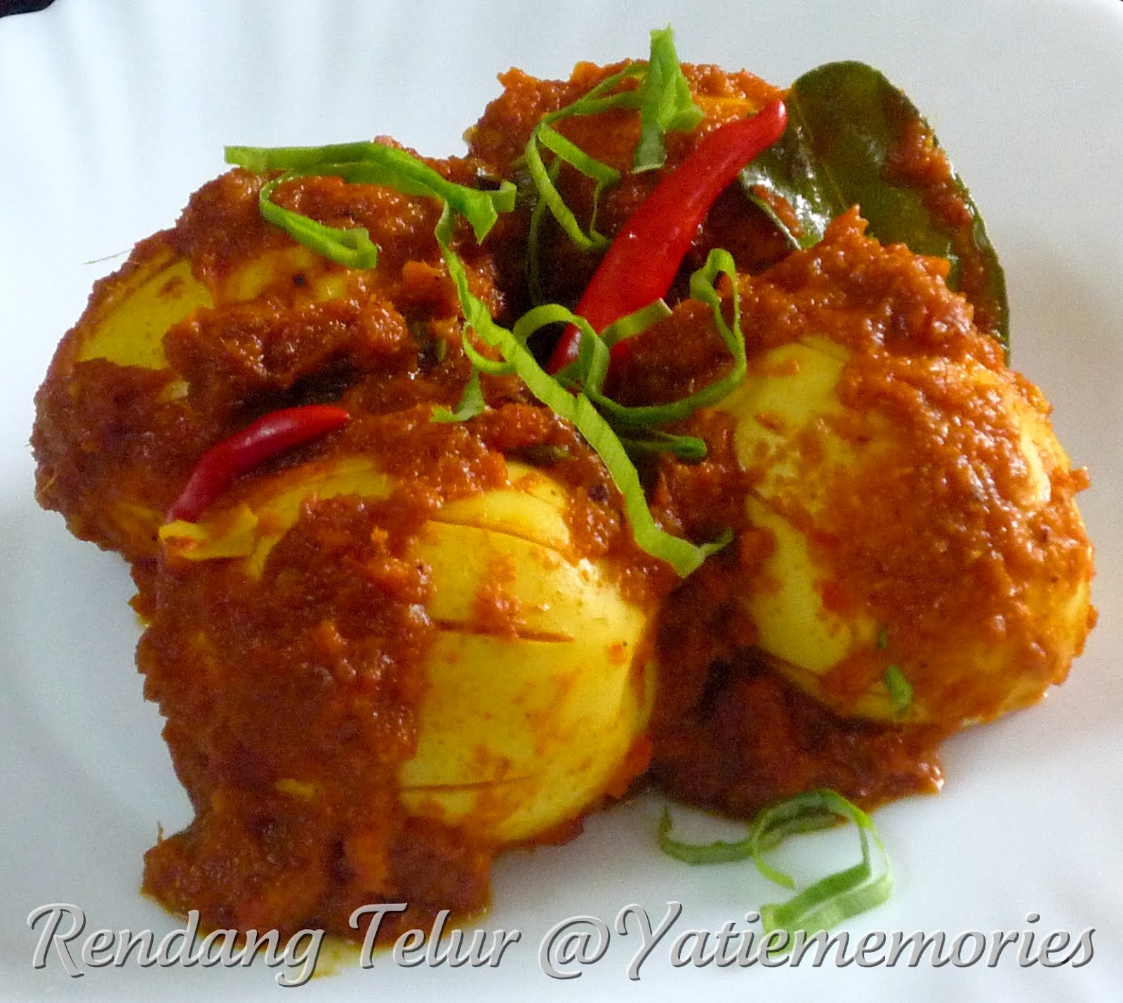 Sinar Kehidupanku  Rendang Telur 