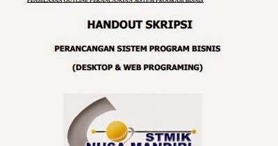 handout panduan skripsi perancangan sistem program bisnis