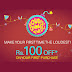 Loot Offer Rs.100 OFF on min Purchase of Rs.110 eBay