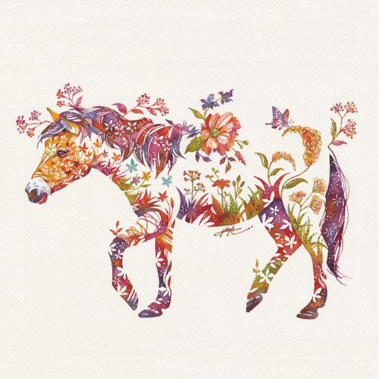 Hiroki Takeda instagram arte pinturas aquarelas animais florais surreais coloridos