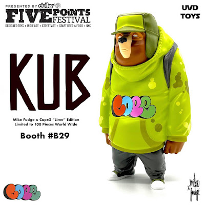 Five Points Fest 2023 Exclusive KUB Lime Edition Vinyl Figure by Mike Fudge x Cope2 x UVD Toys