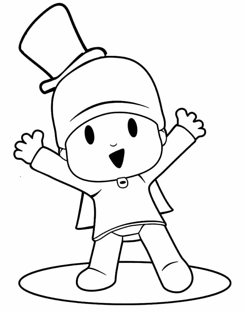 Desenho de Pocoyó para Colorir - Colorir.com