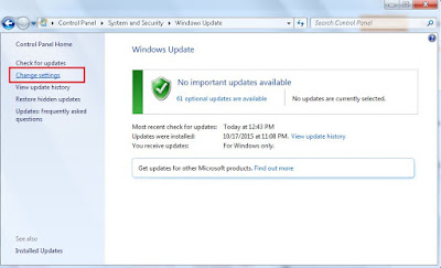 Cara mudah menonaktifkan windows update