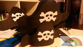 Gorro pirata terminado