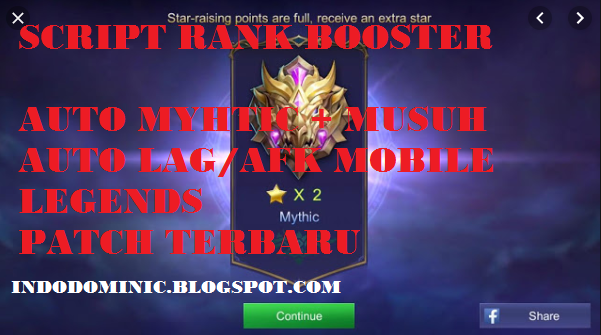 Script Rank Booster Auto Mythic Mobile Legends