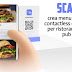 scanly | crea menu digitali contactless gratuiti per ristoranti, bar, pub e hotel