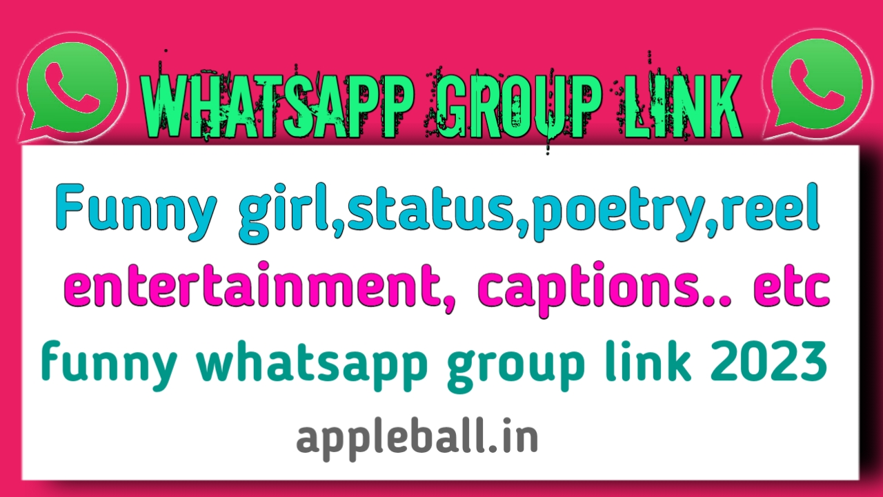 1689+ latest active Funny whatsapp groups link 2023 -