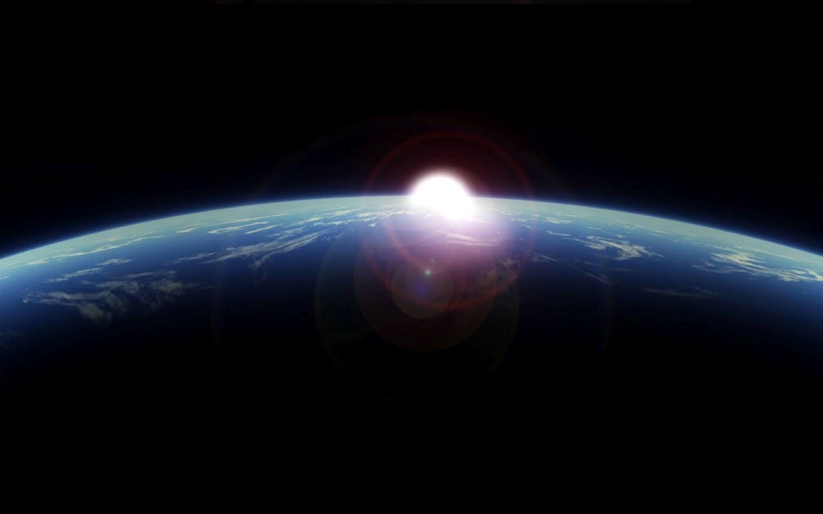 Earth Night View Widescreen Wallpaper