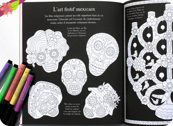 Motifs traditionnels du monde entier à colorier - Usborne