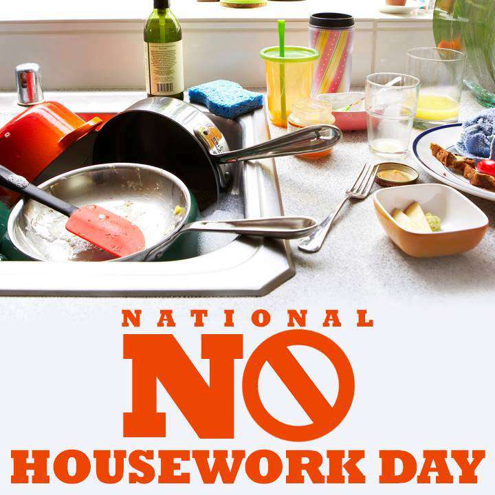 National No Housework Day Wishes Images