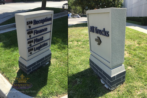 Monument business signs