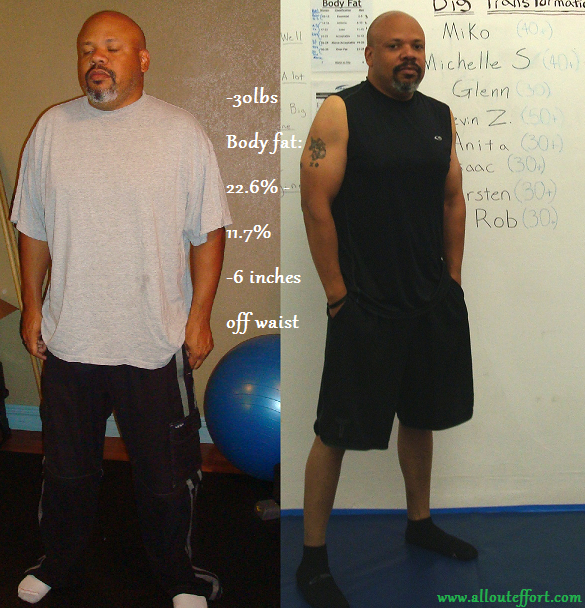 All Out Effort Blog Rob Hits His 30lb Weight Loss Goal