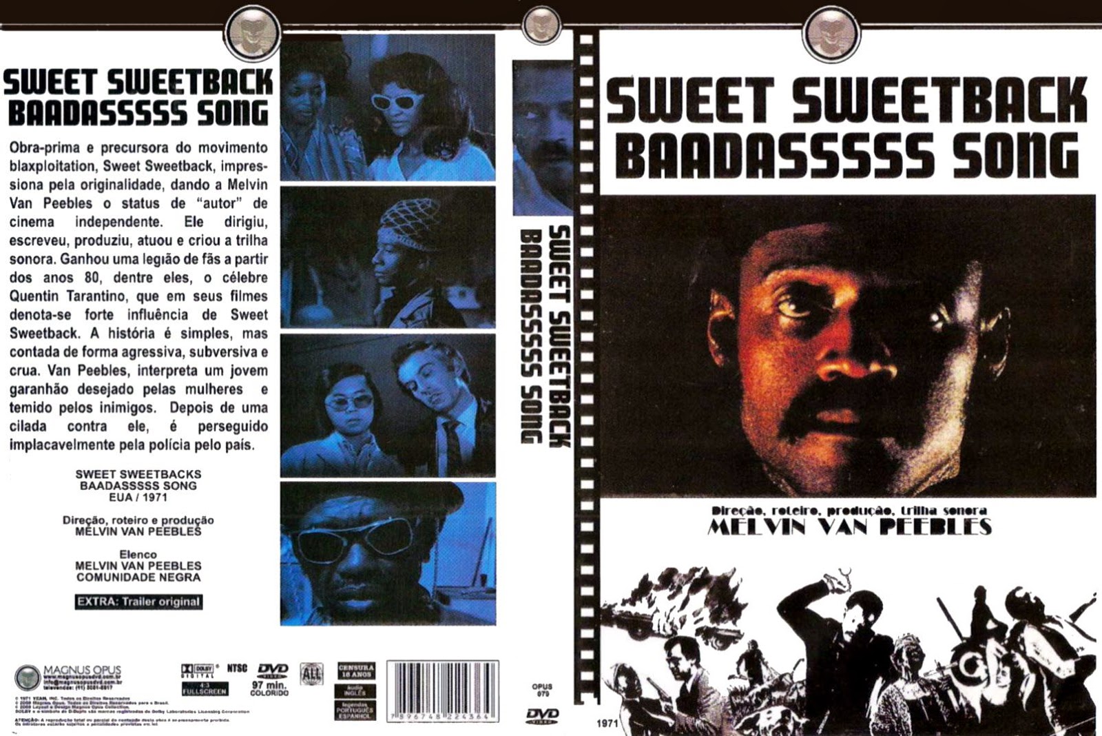 Capa DVD Sweet Sweetback Baadasssss Song