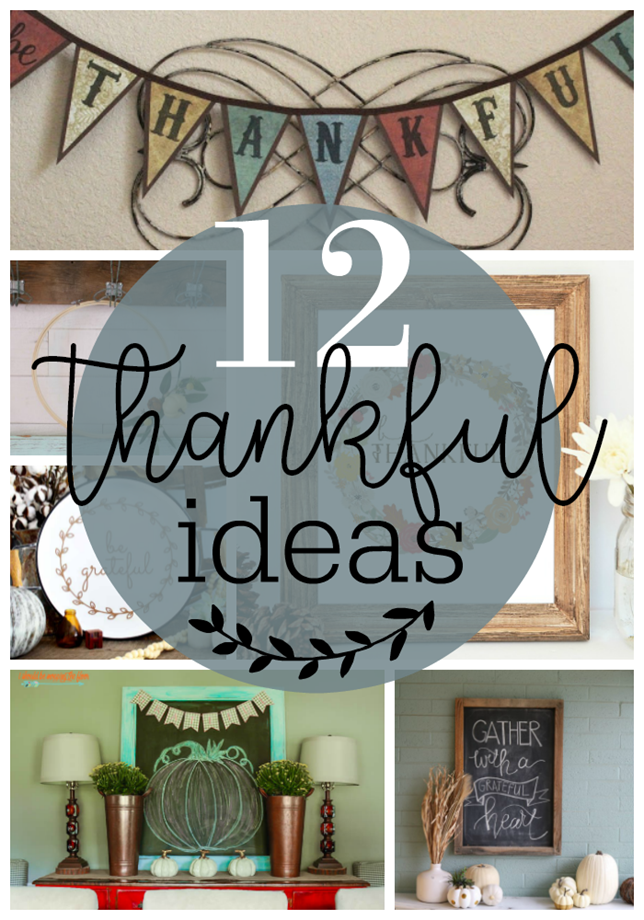 12 Thankful Ideas at GingerSnapCrafts.com #thankful #thanksgiving #crafts