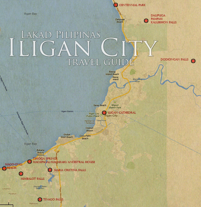 Iligan City Tourist Spot Map