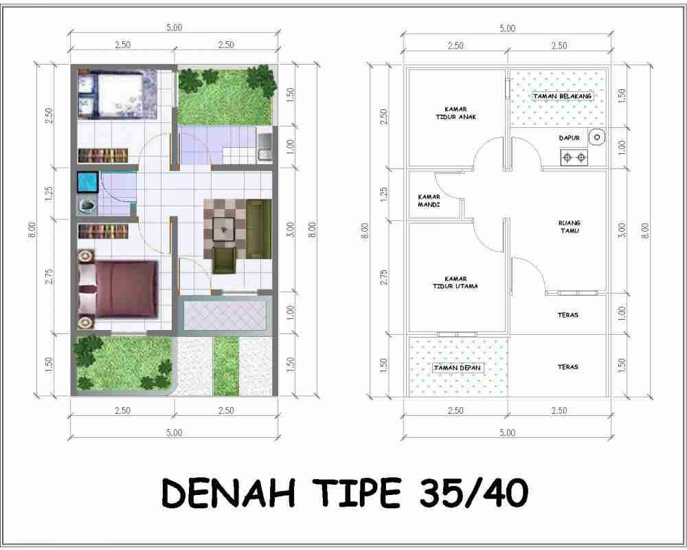 Download Koleksi Desain Rumah 40 Meter Terkeren Tech Desain