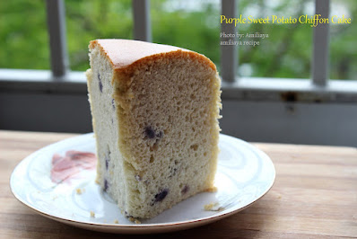 Purple sweet potato chiffon cake 紫薯戚风蛋糕