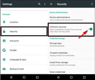  Enable Unknown Sources in Android