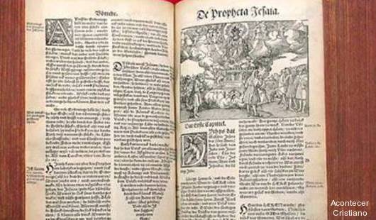 Biblia de Martín Lutero del año 1634