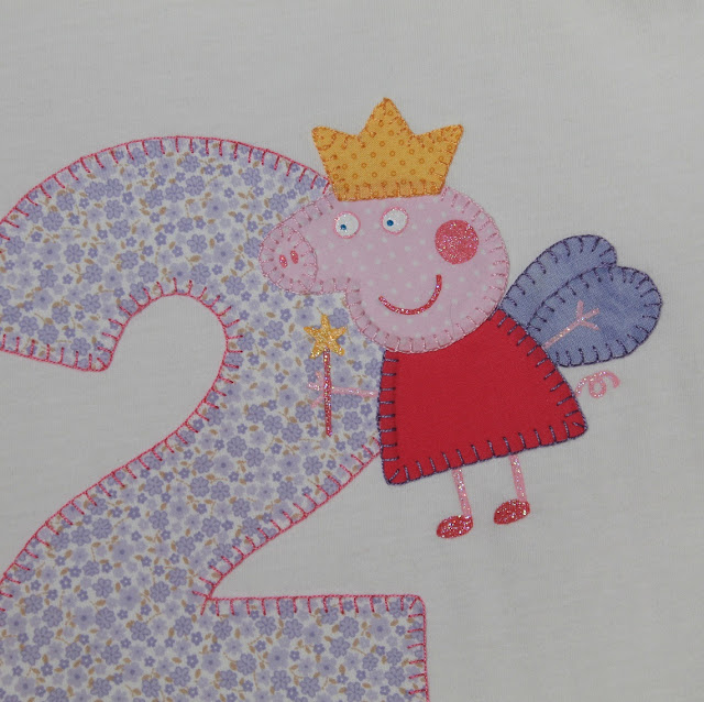 camiseta de cumpleaños 2 años peppa pig