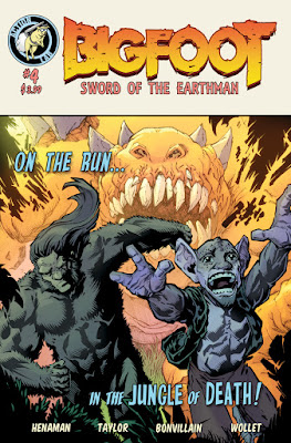 BIGFOOT sword of the earthman issue four action lab comics bigfoot comic book bigfoot graphic novel barbarian comic
