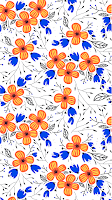 Floral Pattern Preppy Wallpaper