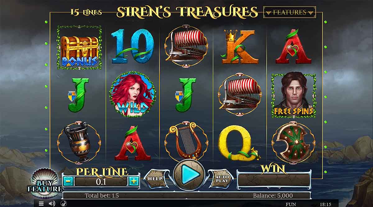 Siren's Treasures 15 Lines Series - Demo Slot Online Spinomenal Indonesia