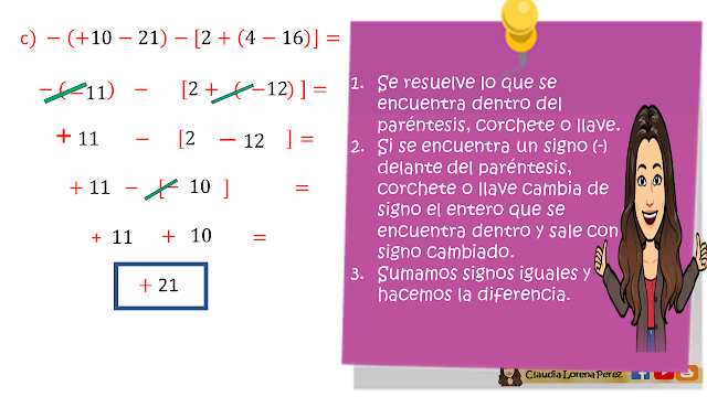 operaciones combinadas con enteros