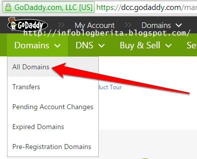 Cara Setting ( Konfigurasi ) Custom Domain GoDaddy.com ke Blogger 