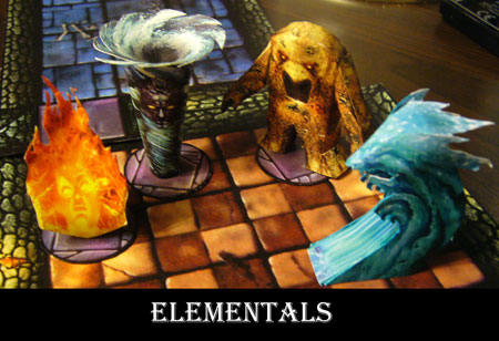 Fantasy RPG Elementals Papercraft