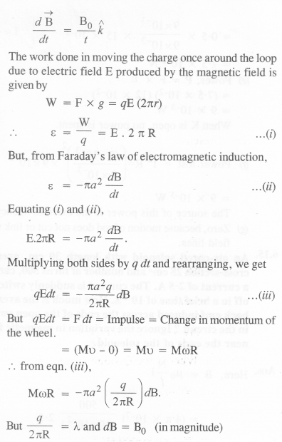 Solutions Class 12 Physics Chapter-6 (Electromagnetic Induction )