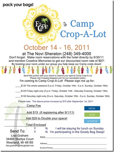 Fall 2011 Scrapbook Retreat